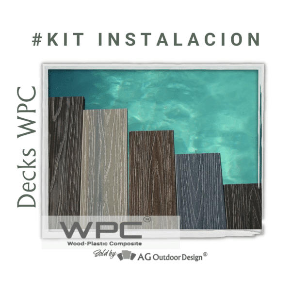 decks wpc 396 wpc r nacional kit instalacion wpc AGWPNa0253 Sold by AG outdoor design • AG Outdoor Design