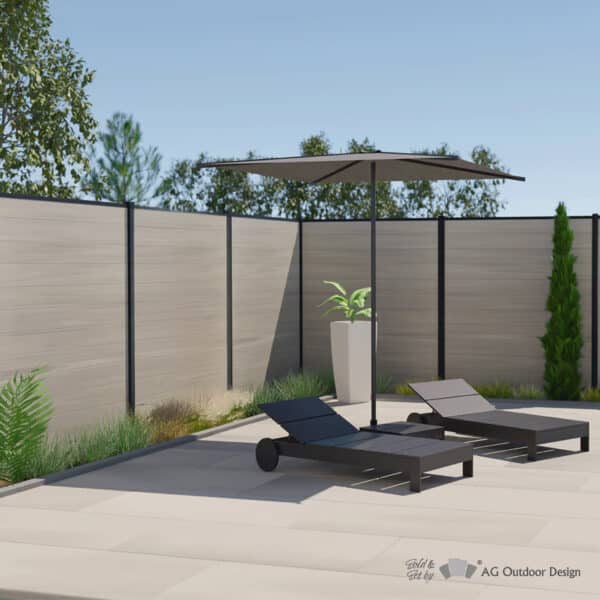 Cerco Ingles WPC sold by AG Outdoor Design Exclusive FenceG02 Antique 2