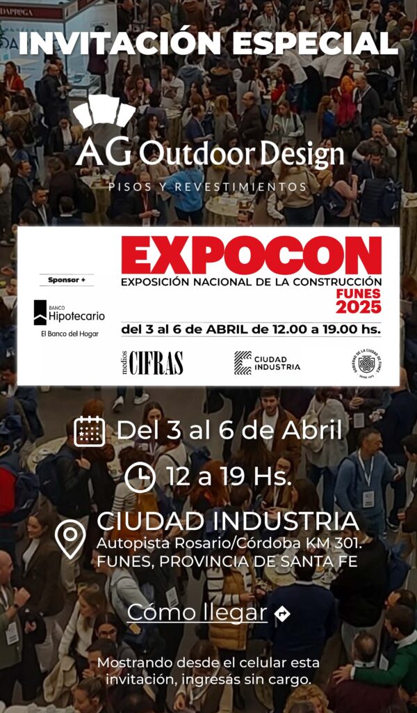 AG OUTDOOR DESIGN Invitación Especial EXPOCON FUNES 2025
