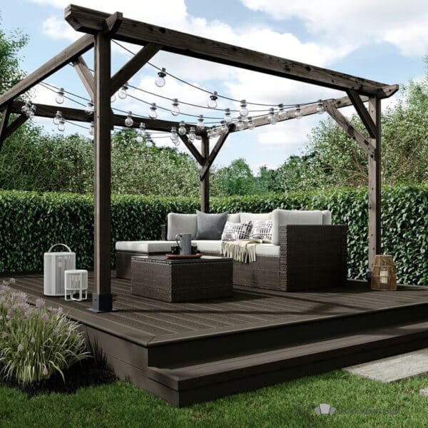 Deck Composite D18 Mix Chocolate sold by AG Outdoor Design (5) 2
