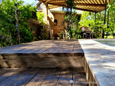 Lapacho Deck y Durmiente Cemento Simil Madera by AG Outdoor Design - 3